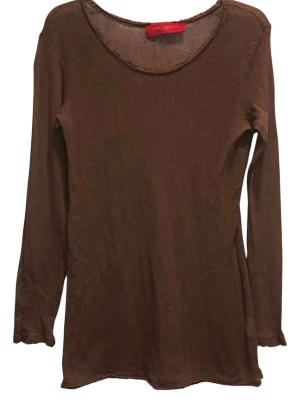 Akira Chicago Red Label Sz Large Semi Sheer Sweater Style Top; Slim-fit.